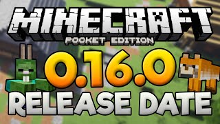 MCPE 0160 RELEASE DATE NEWS  0160 Features amp Update News  Minecraft PE Pocket Edition [upl. by Wershba]