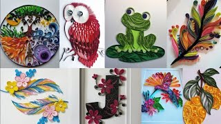 Quilling paper art designs ideasEasy Quilling animal CraftsQuilling For BeginnersPaper wall art [upl. by Millicent]