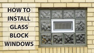 Clearly Secure Glass block Window Installation [upl. by Nosretep]