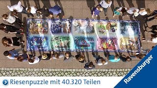 Ravensburger Puzzle Das größte Puzzle von Ravensburger mit 40320 Teilen [upl. by Ecinom487]