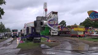 Kermis Santpoort 2023 Afbouw en Transport deel 1 [upl. by Oetam]