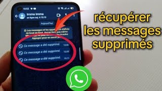 comment récupérer les messages supprimés sur whatsapp [upl. by Nadine]