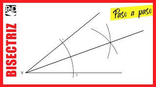 Cómo dibujar la Bisectriz de un Ángulo Dividir un ángulo en 2 iguales Dibujo Técnico Básico [upl. by Brenza]