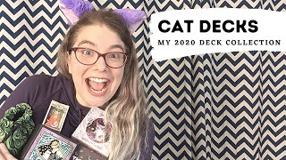 😻 Cat Tarot and Oracle Decks Collection amp Declutter  Im a secret cat person😻 [upl. by Agostino940]