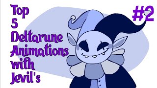 Top 5 animations deltarune with Jevils 2 [upl. by Hollister]