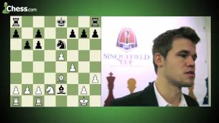 Veselin Topalov vs Magnus Carlsen Sinquefield Cup Round 10 [upl. by Ria]