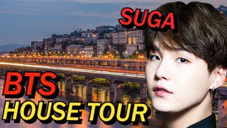 BTS SUGA House Tour quotUN Village Hannam River Hillquot [upl. by Hgiel]