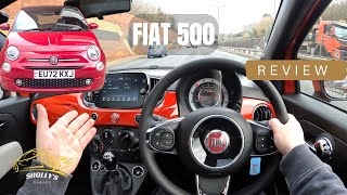 2023 Fiat 500 Review FIRST IMPRESSIONS amp POV Test Drive Dolcevita Hybrid London  England [upl. by Soisanahta]