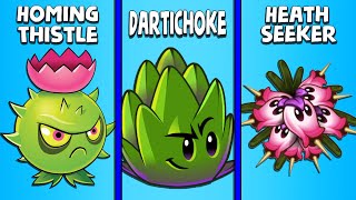 Homing Thistle vs Dartichoke vs Heath Seeker  Who Will Win  Plant vs Plant PvZ 2 [upl. by Drauode]