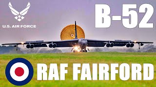 US Air Force B52s Landing at Royal Air Force Base Fairford in the UK to begin BTF251 Exercise [upl. by Merritt823]