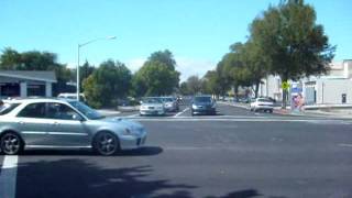 Traffic On East Charleston Road At Fabian Way Palo Alto CA [upl. by Yael]