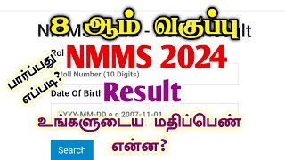 How to check NMMS Result 2024 in tamil nadu  8th nmms Result 2024 [upl. by Otrebilif]