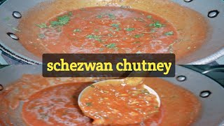 Schezwan chutney  Schezwan sauce recipe  Green chilli Schezwan sauce recipe  Desi Schezwan sauce [upl. by Kessiah]