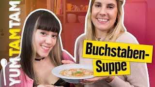 BUCHSTABENSUPPE SELBERMACHEN  Buchstabensuppe mit Hackklößchen  yumtamtam [upl. by Nyraf]