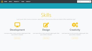 6 Développer un site web responsive avec bootstrap 4  Skills [upl. by Anaik]