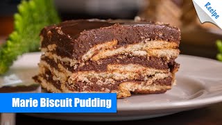 Marie Biscuit Pudding Recipe  English [upl. by Poore69]