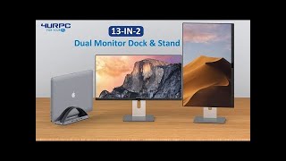 Dual Monitor Docking Station for MacBook amp Windows  Docking PC Station [upl. by Nnylesor]