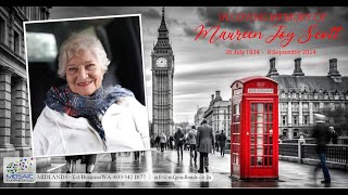 Memorial Service for Maureen Joy Scott [upl. by Verdha]