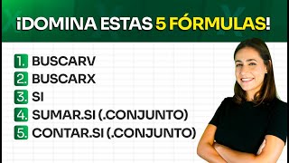 5 fórmulas que debes dominar en Excel [upl. by Ardnuahs]