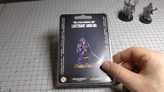 Primaris Lieutenant Amulius  Unboxing WH40K [upl. by Jamila562]