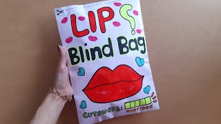 Blind bag Paper 💖 LIP 💋 ASMR  Satisfying opening blind box [upl. by Urbannai]