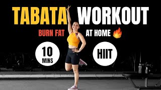 Full Body Tabata Workout for Fat Loss  10Minute Home HIIT Routine [upl. by Egamlat]