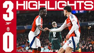 HIGHLIGHTS  Arsenal vs AS Monaco 30  Champions League  Saka scores LewisSkelly impresses [upl. by Siulegroj82]