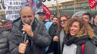 Argentina Buenos Aires Piqueteros Rally To Defend Political Prisoners [upl. by Therron260]