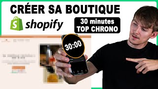 CRÉER UNE BOUTIQUE SHOPIFY DE MARQUE EN 30 MINUTES  TUTO A à Z 2024 [upl. by Curry261]