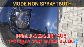 CARA CLEAR COAT LANGSUNG BASAH  BELAJAR PENGECATAN bangmunpaintjob clearcoatrepair [upl. by Atsyrk]