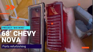 1968 Chevy Nova restoration episode 9  taillight refurbishment [upl. by Iloj979]