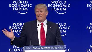 Donald Trump Speaks at Davos 2018 [upl. by Ydur]