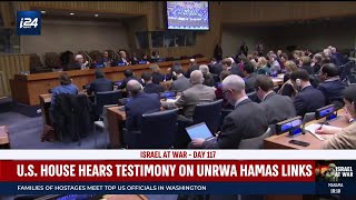 US House hears testimony on UNRWA Hamas links [upl. by Nalani]