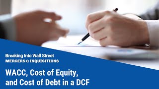 WACC Cost of Equity and Cost of Debt in a DCF [upl. by Aeret]