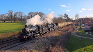 Doubleheaders at Loughborough  Great Central Railway  2024 Winter Steam Gala [upl. by Netsyrc831]