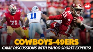 Join the Cowboys49ers Game Discussions with Yahoo Sports Expertsquot [upl. by Petronille]