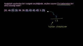 Basit Olasılık Bulma Örneği 2 İstatistik ve Olasılık Kalkülüs [upl. by Lambert]