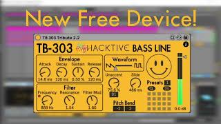 New Free Device  TB303 Bassline  Max for live  Ableton [upl. by Jamnes232]