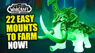 These 22 Mounts Are Super Easy To Farm During PrePatch Dont Miss Out WoW Dragonflight  1027 [upl. by Lala]