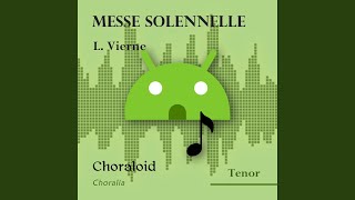 Messe solennelle Benedictus tenor I Emphasised voice and other voices [upl. by Cynar]