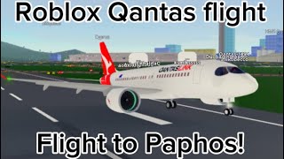 A flight to paphos Roblox Qantas flight [upl. by Eryn]