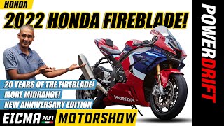 2022 Honda CBR1000RRR Fireblade SP  Sporty and Fun  EICMA 2021  PowerDrift [upl. by Kcorb837]