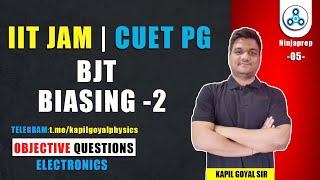 IIT JAM CUET PG 2025 Physics  BJT Biasing questions 2 Electronics  IIT JAM Preparation [upl. by Atiuqin]