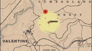 Mapa del Tesoro Oeste de Cumberland Forest  Cumberland Forest West Treasure Map Location RDR 2 [upl. by Ajay]