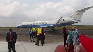 US Official Representative of President Joe Biden Amb Linda ThomasGreenfield Arrives in Liberia [upl. by Siul]