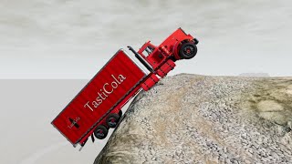 quotDownhill trailer driving on a long steep road executed flawlesslyquotbeamNG drive [upl. by Tabib379]