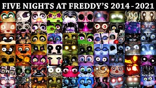 All FNAF Jumpscares in 10 Minutes 20142021  FNAF 1 2 3 4 SL 6 UCN VR HW CoD AR SB [upl. by Ecnarwal868]