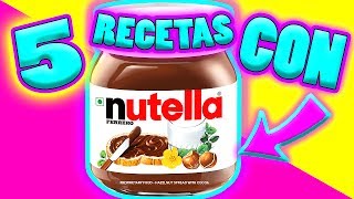 5 RECETAS FÁCILES con NUTELLA que DEBES PROBAR  Gabriela Isabel [upl. by Eugatnom286]