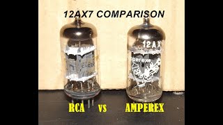 AMPEREX BUGLE BOY 12AX7 vs RCA 12AX7A Tube Comparison [upl. by Asiel346]