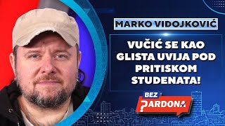 BEZ PARDONA  Marko Vidojković Vučić se kao glista uvija pod pritiskom studenata [upl. by Inram]